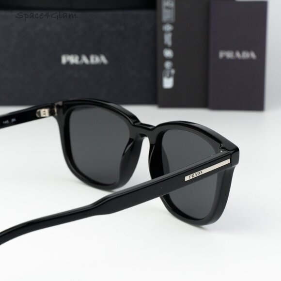 Prada Women Sunglasses Black Grey Square PRA21S 16K08Z NEW AUTHENTIC main image 7